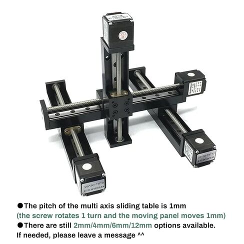 Mini Sliding Table Nema11 28mm Trapezoidal Lead Screw Automatic Locking Motor Kit XY/Axis Gantry Linear Rail Guide Stage(Y Axis 150mm Stroke,XY 250mm-4 Pitch) in Saudi Arabia