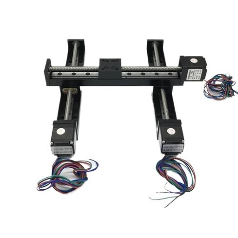 Mini Sliding Table Nema11 28mm Trapezoidal Lead Screw Automatic Locking Motor Kit XY/Axis Gantry Linear Rail Guide Stage(Y Axis 300mm Stroke,XY 300mm-12 Pitch) in Saudi Arabia