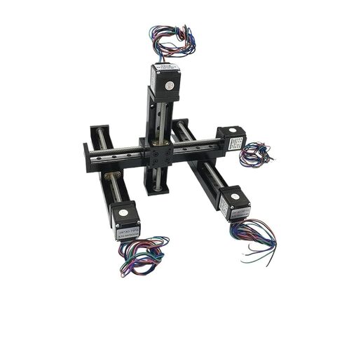 Mini Sliding Table Nema11 28mm Trapezoidal Lead Screw Automatic Locking Motor Kit XY/Axis Gantry Linear Rail Guide Stage(Y Axis 300mm Stroke,XY 300mm-12 Pitch) in Saudi Arabia