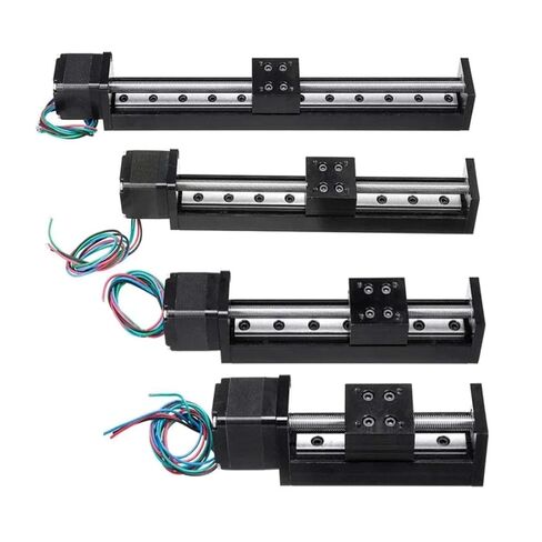 T-Type CNC Sliding Table Rail Linear Stage Transport Guide Platform Stepper Motor Drive Kit Mini Slide Axis(Stroke 100mm -Tb6600,4mm Pitch) in Saudi Arabia