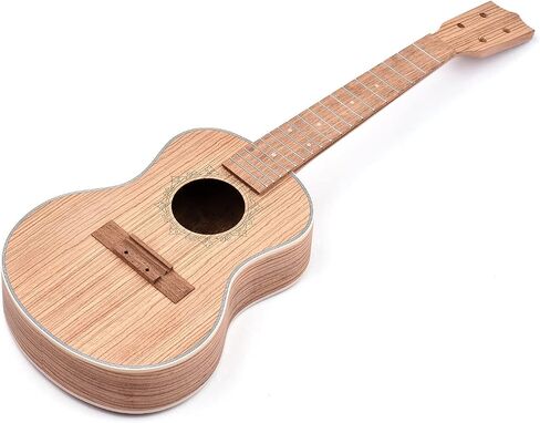 26 Inch DIY Ukulele Kit, Soprano Guitar Build Assembly Wooden Small Hawaiian Instrument Manual Handwork Custom Tools Accessories in Kuwait
