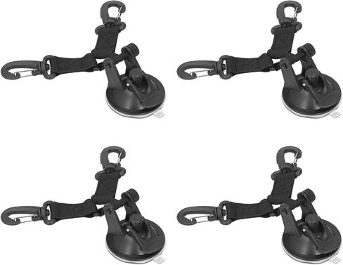 4 Pack Suction Cup Anchor, Heavy Duty Outdoor Camping Securing Hook with 22lb Load Capacity for Tents, Tarps, Car in Kuwait