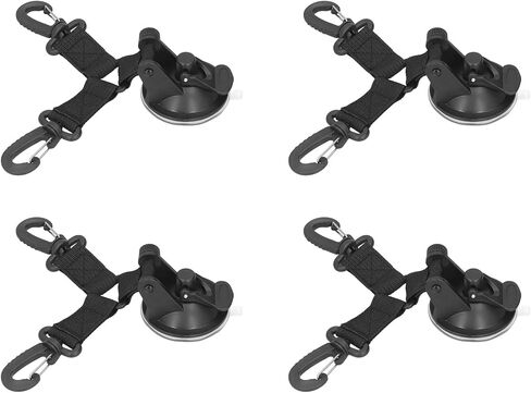 4 Pack Suction Cup Anchor, Heavy Duty Outdoor Camping Securing Hook with 22lb Load Capacity for Tents, Tarps, Car in Kuwait