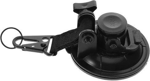 ibasenice Heavy Duty Suction Cup Hooks for Camping and Car Tie, Waterproof Nylon and Plastic Portable Design, 9cm Strong Vacuum Anchor for Outdoor Camping and Pet Car, Black in Kuwait