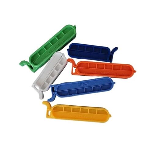 5Pcs Plastic Bag Sealing Clips, 40/60/80/100mm Universal Tubing Closure Clamps for Lab & Home Use(4cm) in Kuwait