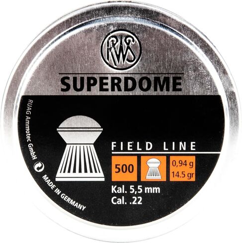RWS Superdome Field Line .22 كريات عيار - 14.5 حبة - 500 عدد قصدير in Kuwait