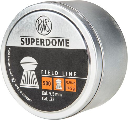 RWS Superdome Field Line .22 كريات عيار - 14.5 حبة - 500 عدد قصدير in Kuwait