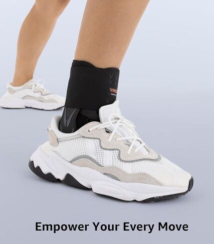 Slim-Fit Ankle Brace for Sprained Ankle, Quick Lace Up Ankle Support for Women Men with 2 Auto-Shaped Pads, Air Fabric Cool Ankle Stabilizer for Injury Recover, Running,Sports, M(12"-13") in Kuwait