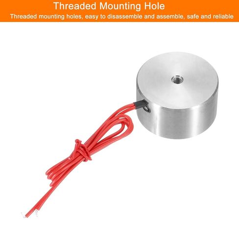 uxcell Round Solenoid Electromagnet DC 5V 180N 40LB/18Kg Electric Magnet Electric Lifting Magnet for Automation Equipment in Kuwait