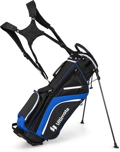 KOTEK Golf Stand Bag, 14 Way Top Divider Golf Club Bag with Cooler, 6 Zippered Pockets, Rain Hood, Adjustable Dual Shoulder Straps & Umbrella Holder, Lightweight Golf Bag for Men Women in Kuwait