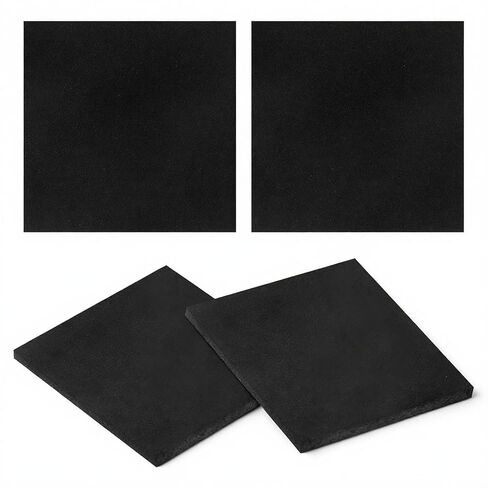 4 Pcs 1/4'' Adhesive Foam Padding Sheets 4x4 Inch Thick Closed Cell Foam Sheet Square Pad Self Stick Neoprene Insulation Foams for Furniture Speakers Cars DIY in Kuwait