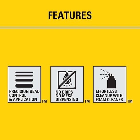 Stanley PRO-FG24 Foam Gun – High Precision Professional Grade 24" Applicator with Teflon Coated Basket, Metal Body & Extension Nozzles | For Expanding Insulation Foam | 1 Pack, 24 In in Kuwait