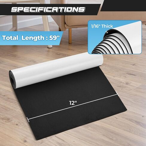 NATGAI Sponge Neoprene with Adhesive, 1/16" Thick X 12" Wide X 59" Long Closed Cell Foam Rubber Sheet, Cut to Multiple Dimensions - DIY, Gaskets, Cabinet, Crafts, Furniture in Kuwait