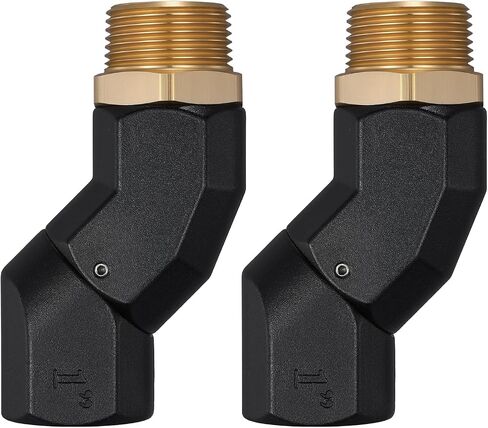 EVIL ENERGY 1" NPT 2PCS Fuel Transfer Hose Swivel 360 Rotating Connector for Fuel Pump Hose Nozzle Transfer Diesel Gasoline Kerosene in Kuwait