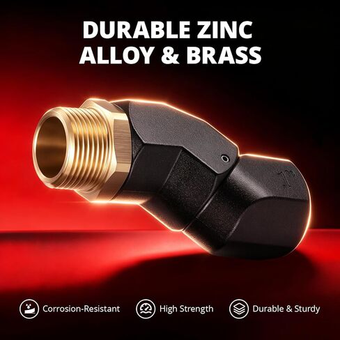 EVIL ENERGY 1" NPT 2PCS Fuel Transfer Hose Swivel 360 Rotating Connector for Fuel Pump Hose Nozzle Transfer Diesel Gasoline Kerosene in Kuwait