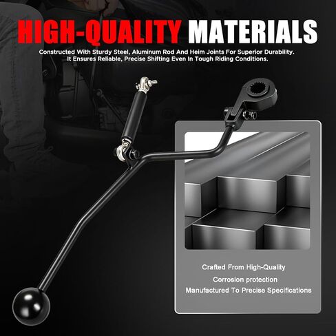 Rogierra Hand Shifter Kit Compatible with Can-Am Ryker 600/900 Ace Rally (2019-2025) Forward/Reverse Hand Gear Shift Replacement Kit, Aluminum Black in Kuwait