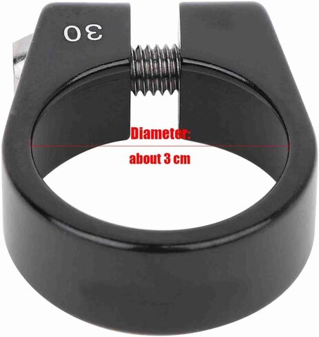 Aluminum Alloy Bike Seatpost Clamp 30mm – Bolt-Type Anti-Slip Saddle Collar for Mountain/Road Bikes, Secure Height Adjustment (1.2in Diameter)‌ in Kuwait