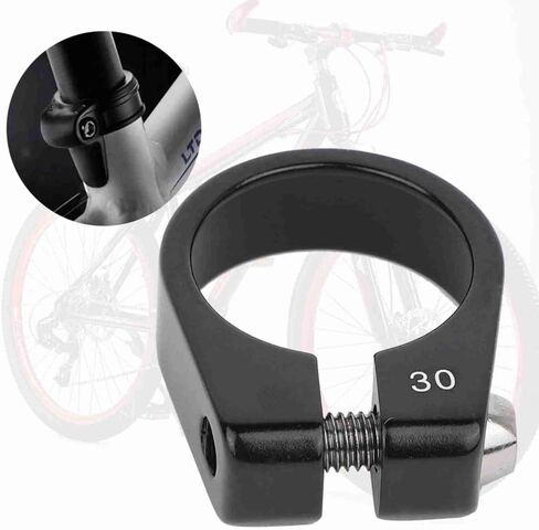 Aluminum Alloy Bike Seatpost Clamp 30mm – Bolt-Type Anti-Slip Saddle Collar for Mountain/Road Bikes, Secure Height Adjustment (1.2in Diameter)‌ in Kuwait