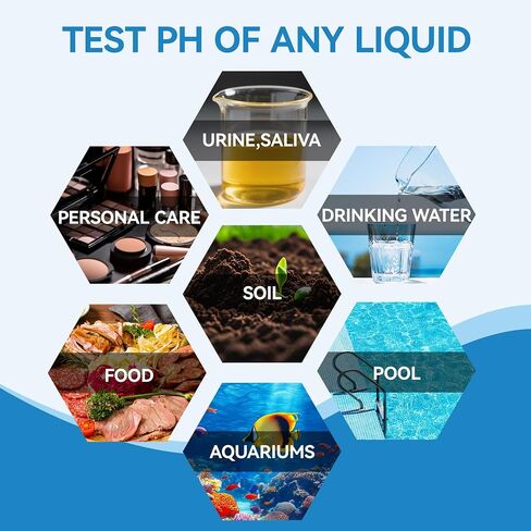 pH Test Strips 0-14, 175 Count Full Range pH 0-14 Test Paper for Urine Saliva Drinking Water Pool Aquarium Kombucha Soil Soap Making –Accurate Results in Seconds Litmus Paper Tester in Kuwait