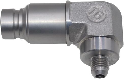 Heavy-Duty Skid Steer Hydraulic Quick Connect Coupler Set - 3/8" JIC 37 Flare Male Thread with 90 Degree Flat Face, ISO16028 Quick Connect Coupler in Kuwait
