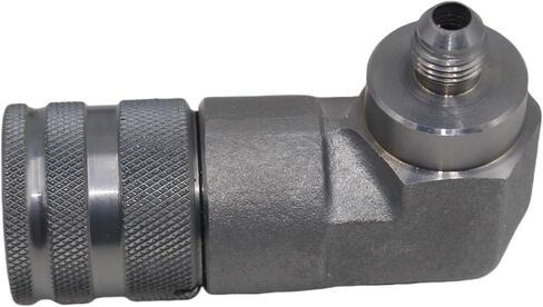 Heavy-Duty Skid Steer Hydraulic Quick Connect Coupler Set - 3/8" JIC 37 Flare Male Thread with 90 Degree Flat Face, ISO16028 Quick Connect Coupler in Kuwait