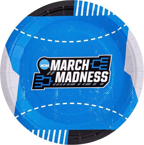 Desert Cactus March Madness Mens Paper Plate The Big Dance Mans Basketball 20 Count 9 inch Round Tableware for Tailgates, Graduation, Party and Game Day in Kuwait