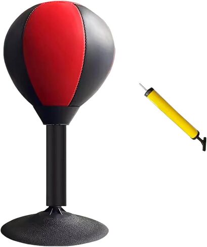 Desktop Punching Bag with Suction Cup, Upgraded Spring Desk Punching Rage Bag Stress Buster Boxing Ball Funny Stress Relief Gift Heavy Duty Stress Relief Ball for Kids in Kuwait