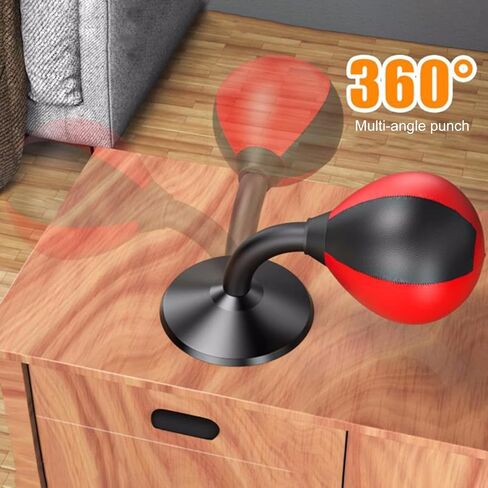 Desktop Punching Bag with Suction Cup, Upgraded Spring Desk Punching Rage Bag Stress Buster Boxing Ball Funny Stress Relief Gift Heavy Duty Stress Relief Ball for Kids in Kuwait