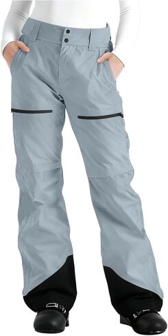 YRAETENM Ski Pants Women Waterproof Insulated Softshell Color Block Snow Outfits Outdoor Hiking Snowboard Pants with Pockets in Kuwait