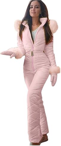 Ski Snow Suits for Women Snowsuit One Piece Windproof Waterproof Jumpsuit Overalls Outdoor Sports Outfits Clothes in Kuwait