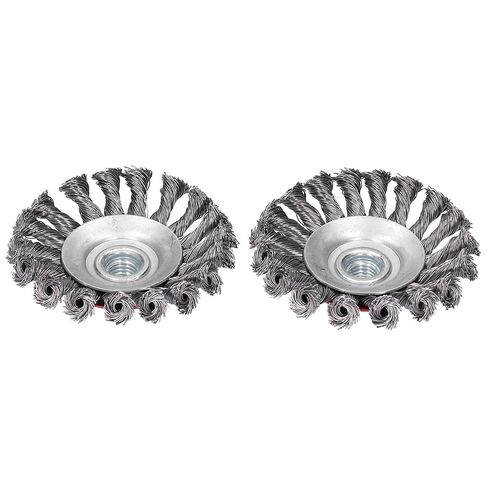 Fafeicy 4Pcs Steel Wire Wheel Drill Bit, Durable Polishing Tool with M14 Thread, Ideal for Rust Removal and Surface Cleaning in Kuwait