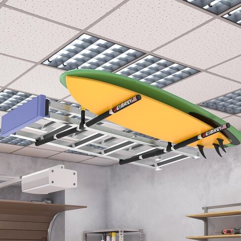 GanFindX Kayak Overhead Storage Rack – Adjustable Ceiling Hangers for 2 Kayaks, Paddleboards, or Surfboards in Saudi Arabia
