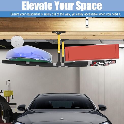 GanFindX Kayak Overhead Storage Rack – Adjustable Ceiling Hangers for 2 Kayaks, Paddleboards, or Surfboards in Saudi Arabia