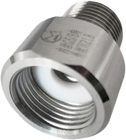 Co2 Regulator Adaptor Aquarium Convertor Cylinder Adapter Aquarium Adapter Nut Co2 Regulator Convertor Rust Resistant Stainless Steel Suitable for, Silver, G5/8 to W21.8 in Kuwait