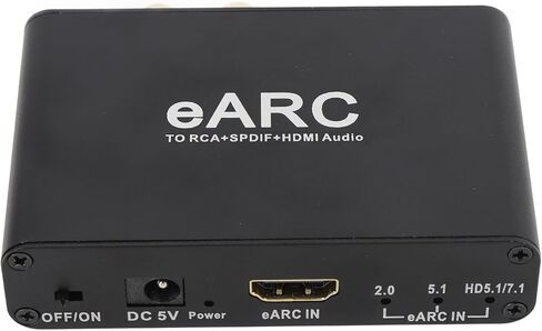 EBTOOLS EARC ARC Sound Extractor, HD Multimedia Interface Optical 3.5mm Output, HD Multimedia ARC Adapter for HDTV Speaker Amplifier in Kuwait