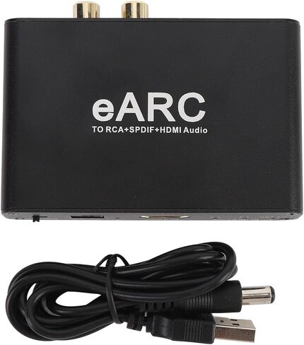 EBTOOLS EARC ARC Sound Extractor, HD Multimedia Interface Optical 3.5mm Output, HD Multimedia ARC Adapter for HDTV Speaker Amplifier in Kuwait