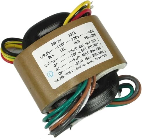 1pc 115V/230V 30W Audio R-Core 18Vx2 + 9V x2 for preamp in Kuwait