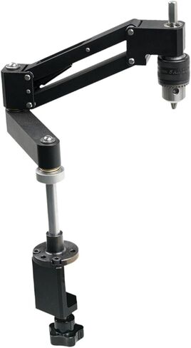 Manual Vertical Rocker Bracket Tapping Arm Drill Stand Aluminum Alloy Three Jaw Chuck Collets Supports 360 Degree Rotation Suitable Fo in Kuwait