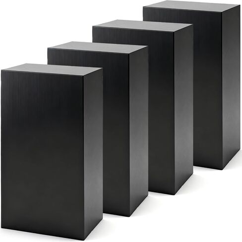 Hiceeden 4 Pcs 2 Inch Thick HDPE Blocks, 3" x 6" Solid Plastic Sheet High Density Polyethylene Board, Hard Plastic Thick Sheet for DIY Projects, Machining, Home Improvement, Black in Kuwait