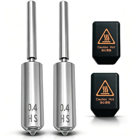 4 عبوات 0.4 + 0.4 + 0.6 + 0.8 مم فوهة لـ Anycubic Kobra S1 Max Hotend فولاذ معدني كامل صلب عالي التدفق سريع التبديل وتصميم مانع للتسرب فوهة Kobra S1 Max Combo ملحقات الطابعة ثلاثية الأبعاد in Kuwait