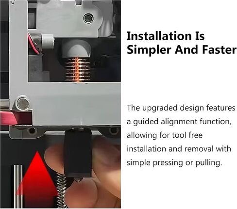 قطعتان مطورتان من السيراميك AD5M Hotend 0.4 مم للطابعة ثلاثية الأبعاد FLASHFORGE Adventurer 5M/Adventurer 5M Pro، طقم رأس الطباعة الطارد مع خرطوشة سخان الحرارة وثرمستور وفوهة فولاذية صلبة 0.4 مم in Kuwait