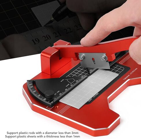 Diydeg Mitre Cutter، محطة قطع زاوية قابلة للتعديل 45-90 لصنع النماذج، قاطع قولبة احترافي من سبائك الألومنيوم بعرض قطع 38 مم، طول 2-58 مم in Kuwait