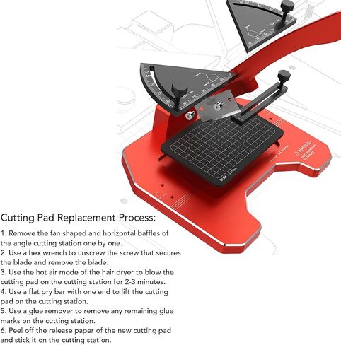 Diydeg Mitre Cutter، محطة قطع زاوية قابلة للتعديل 45-90 لصنع النماذج، قاطع قولبة احترافي من سبائك الألومنيوم بعرض قطع 38 مم، طول 2-58 مم in Kuwait