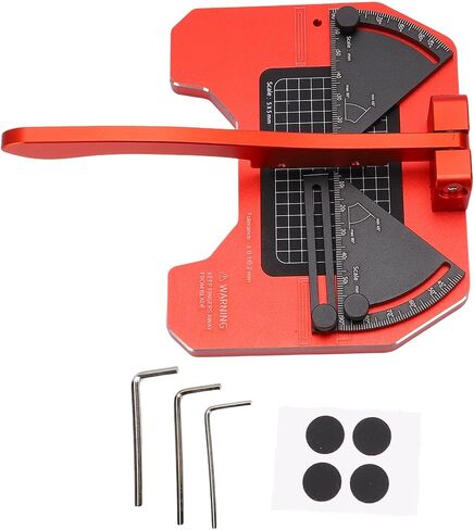 Diydeg Mitre Cutter، محطة قطع زاوية قابلة للتعديل 45-90 لصنع النماذج، قاطع قولبة احترافي من سبائك الألومنيوم بعرض قطع 38 مم، طول 2-58 مم in Kuwait