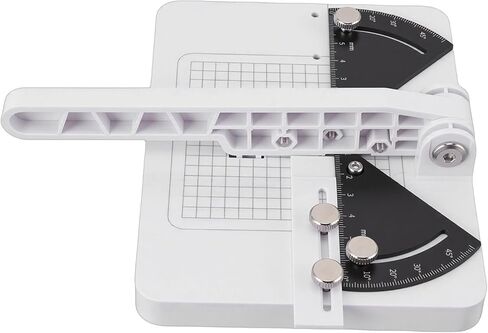Pomya Adjustable Angle Cutting Tool | Manual Miter Cutter With Protractor For Precise 45 Degree Plastic Wood Cuts in Kuwait