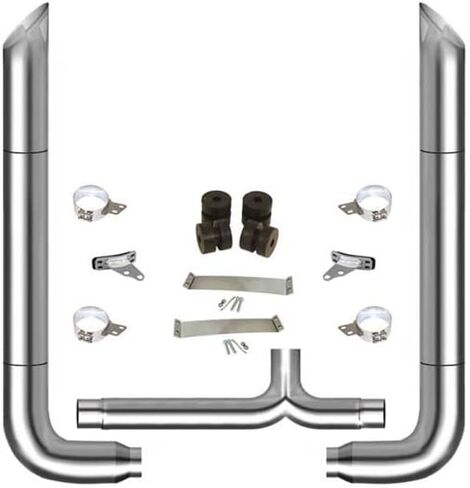بديل لـ PETERBILT 378 YEAR 2000 2005-NEWER 8-5X114IN MITRE STACK KIT W طويل 90S مدبب Y-PIPE بالدقة الفنية in Kuwait