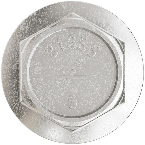 Simpson Strong-Tie THD37600H6SS - رأس غسالة سداسية مقاس 3/8 بوصة × 6 بوصة، نوع 316 من الفولاذ المقاوم للصدأ Titen HD مرساة شديدة التحمل للخرسانة، سهلة التركيب (عبوة من 50 قطعة) in Kuwait