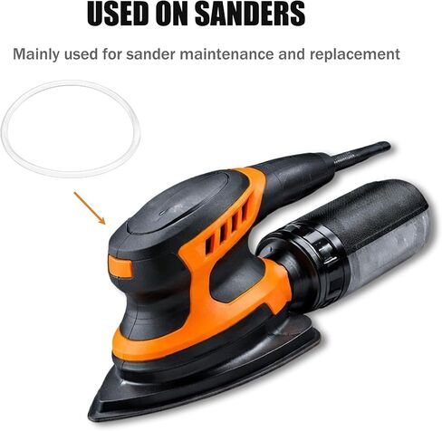 6 Pack 903373 N430442 Sander Belt, Random Orbit Drive Belt Replacement for DeWalt DWE6420 DWE6421 DWE6423K DCW210B, Compatible with Porter Cable 332, 333, 334, 343, 335 in Kuwait