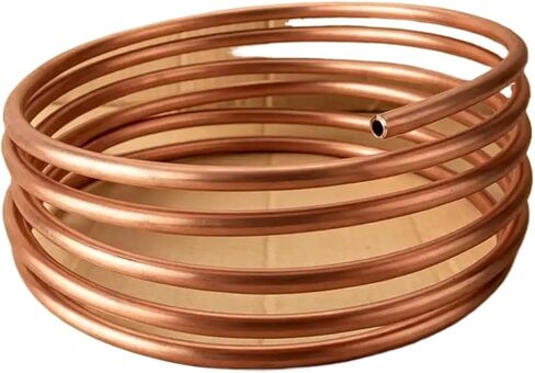 Flexible T2 Copper Coil Tube, OD×ID 1.6×12.7mm, Bendable For Air Conditioning And Refrigeration Systems 1pc(5M,OD5 ID4) in Saudi Arabia