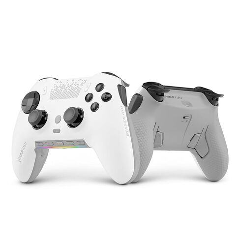 جهاز التحكم في الألعاب SCUF ENVISION PRO Wireless V2 (2025) للكمبيوتر الشخصي فقط - عصا التحكم المضادة للانجراف - خمسة مفاتيح G قابلة لإعادة التعيين - مجاذيف خلفية قابلة لإعادة التعيين - مشغلات فورية - أبيض وأسود in Kuwait